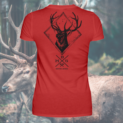 Deerhead - Damen Premiumshirt