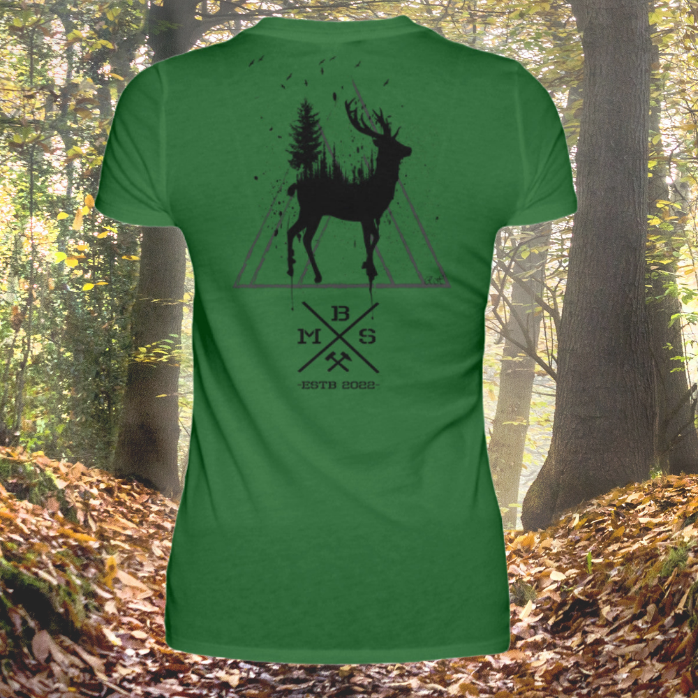 BMS Deerhead style - Damen Premiumshirt