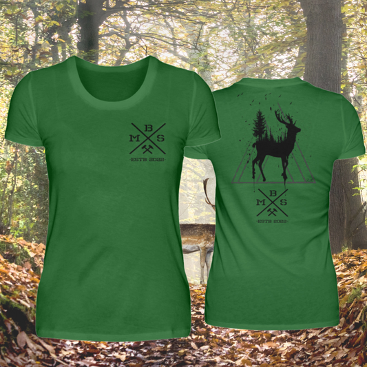 BMS Deerhead style - Damen Premiumshirt