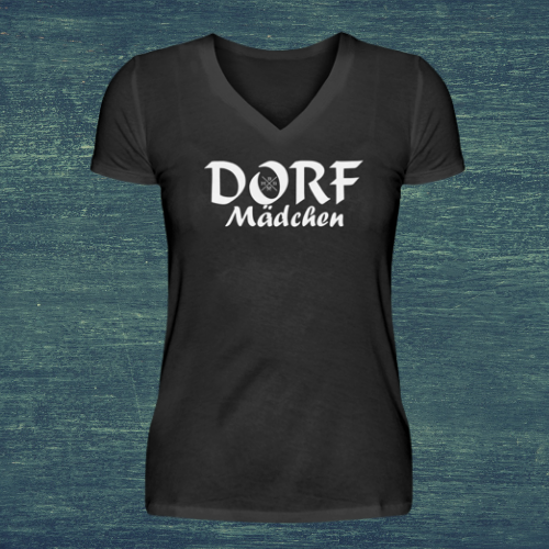 Dorfmädchen - V-Neck Damenshirt