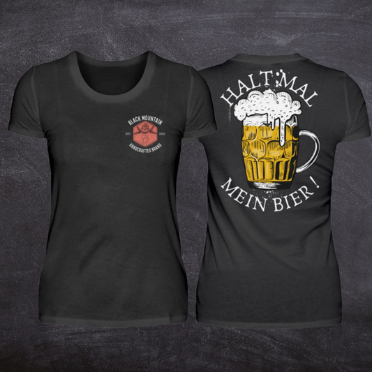 Halt mal mein Bier - Damen Premiumshirt