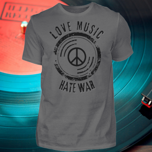 Love Music Hate War - Herren Premiumshirt