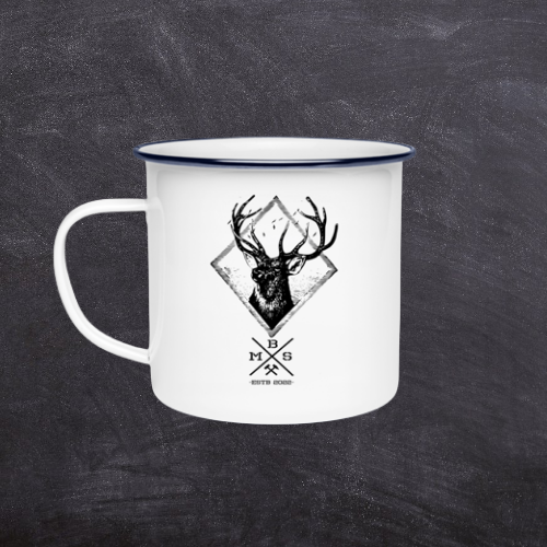 Deerhead - Emaille Tasse