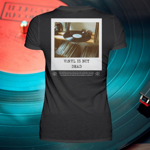 Vinyl is not dead - Damen Premiumshirt