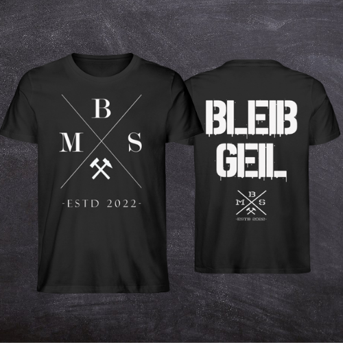 BMS BLEIB GEIL - Herren Premiumshirt