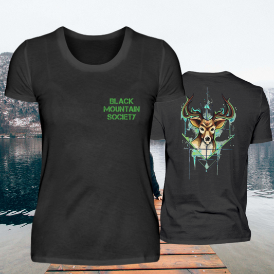 Deerhead Color - Damen Premiumshirt