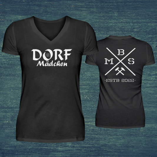 Dorfmädchen - V-Neck Damenshirt