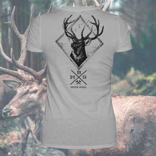 Deerhead  - Damen Premiumshirt