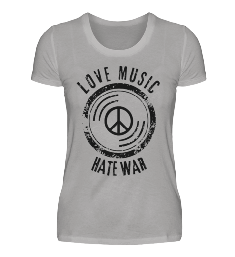 Love Music Hate War  - Damen Premiumshirt