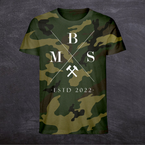 BMS BLEIB GEIL - Camouflage Premiushirt